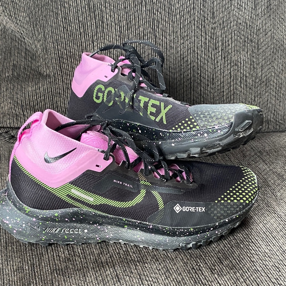 Nike Women's Gore-Tex Trail Shoes - Black, Pink, and Green